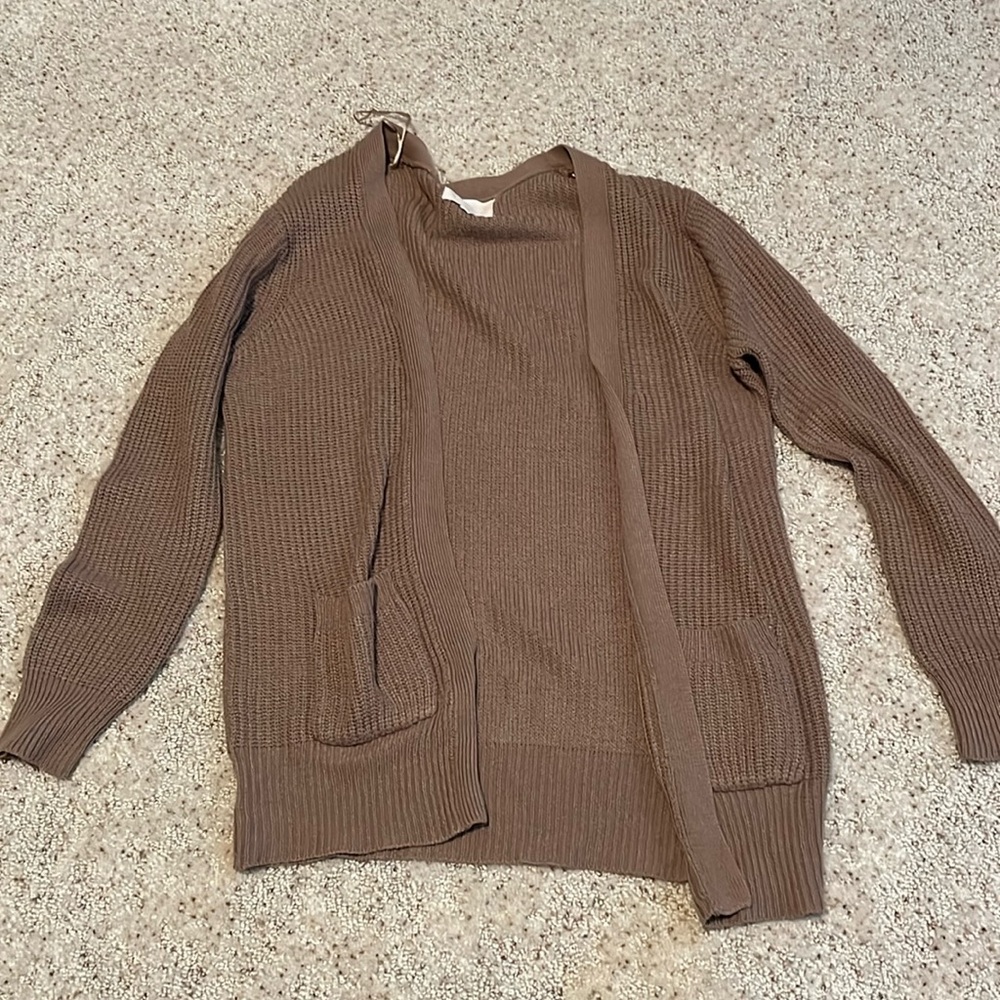 Brown cardigan
